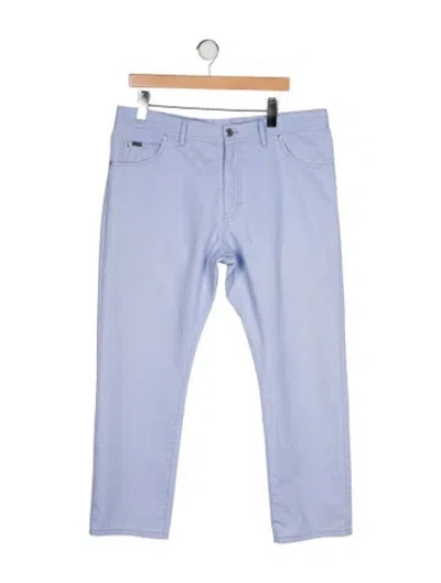 Pre-owned Tom Ford High-rise Straight Leg Jeans In Blue
