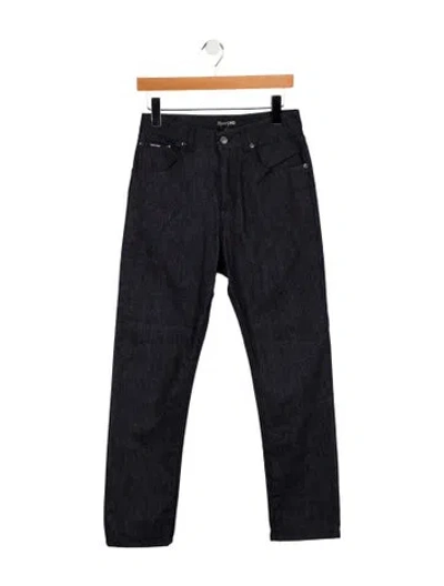 Pre-owned Tom Ford High-rise Straight Leg Jeans In Blue