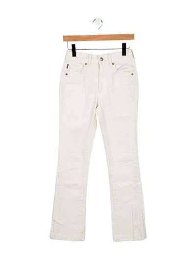 Pre-owned Tom Ford High-rise Straight Leg Jeans In White