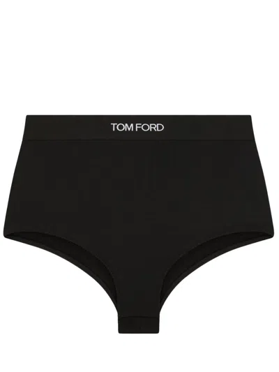 Tom Ford High-waist Briefs In Black
