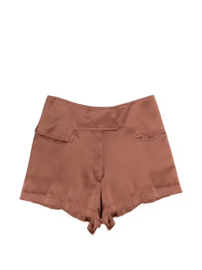 TOM FORD HIGH-WAISTED FRAYED-HEM SHORTS