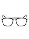 Tom Ford Hinge-detail Double-bridge Glasses In Black