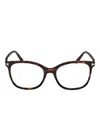 Tom Ford Hinge-detail Square-frame Glasses In Brown