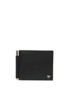 Tom Ford Hinged Leather Bifold Wallet In Black