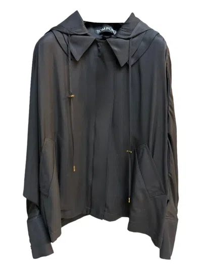Tom Ford Hooded Jacket In Gray