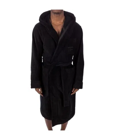 Tom Ford Hooded Pajamas In Black