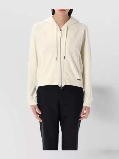TOM FORD HOODED ZIP SWEATSHIRT FEATURING POCKETS