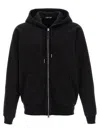 Tom Ford Cotton Zipped Hoodie In Black