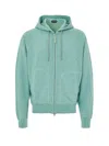 Tom Ford Zip-up Knitted Hoodie In Blue