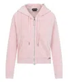Tom Ford Towelling Hoodie With Hood And Pockets In Pink