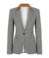 Tom Ford Houndstooth Single Breasted Tailored Jacket In Multi