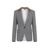Tom Ford Houndstooth Single Breasted Tailored Jacket In Black