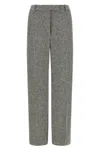 Tom Ford Houndstooth Pattern Pants In Gray