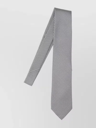 TOM FORD HOUNDSTOOTH PATTERN POINTED TIP STANDARD WIDTH TIES