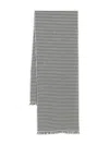 Tom Ford Houndstooth-pattern Scarf In Black