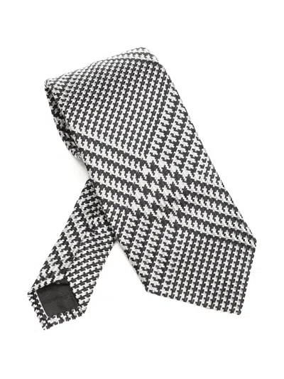 Tom Ford Houndstooth-pattern Silk Tie