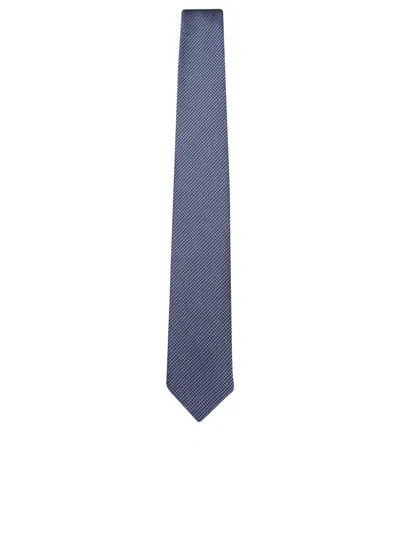 Tom Ford Houndstooth Patterned Royal Blue Tie