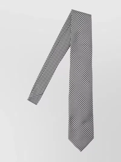 TOM FORD HOUNDSTOOTH POINTED TIP TIES IN STANDARD WIDTH