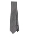 Tom Ford Houndstooth Silk Tie In Blue