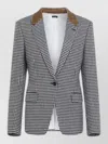 Tom Ford Houndstooth Single Breasted Tailored Jacket In Multi