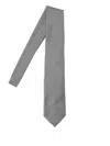 Tom Ford Adjustable Black Silk Tie With Houndstooth Pattern In Gray