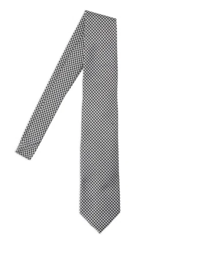TOM FORD TOM FORD HOUNDSTOOTH TIE