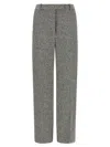 Tom Ford Houndstooth Pattern Pants In Gray