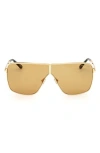 Tom Ford Huxley 68mm Oversize Navigator Sunglasses