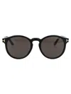 Tom Ford Ian-02 Sunglasses In 01a Nero Lucido / Fumo
