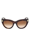 Tom Ford Icon 52mm Cat Eye Sunglasses In Multi