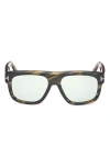 Tom Ford Icon 56mm Pilot Sunglasses
