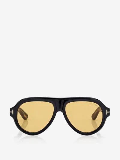 Tom Ford Icon Aviator Sunglasses In Black