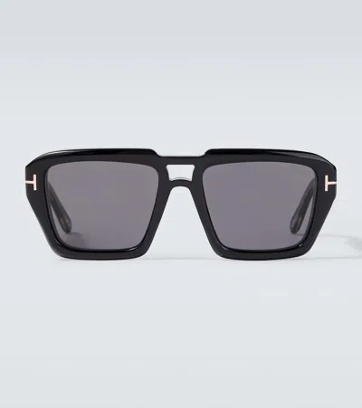 Tom Ford Icon Aviator Sunglasses In Red