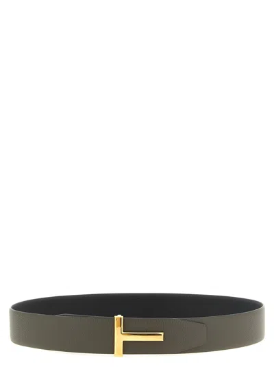 Tom Ford Icon Belt In Gray