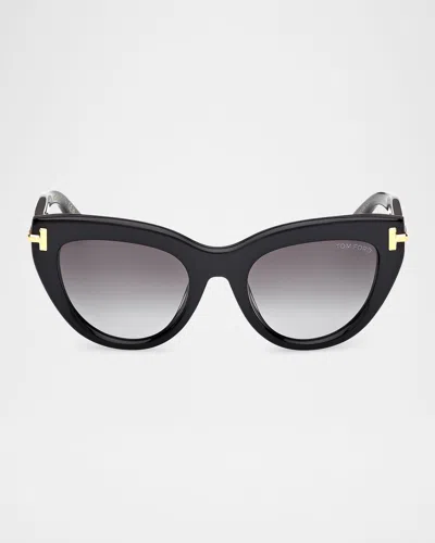 Tom Ford Icon Collection Cat-eye Sunglasses In Black