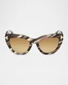 Tom Ford Icon Collection Cat-eye Sunglasses In Brown