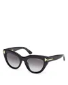 Tom Ford Icon Collection Cat-eye Sunglasses In Black