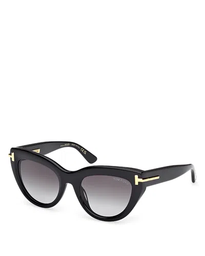 Tom Ford Icon Collection Cat Eye Sunglasses, 52mm In Black