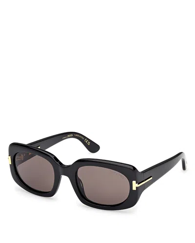 TOM FORD ICON COLLECTION RECTANGLE SUNGLASSES, 54MM