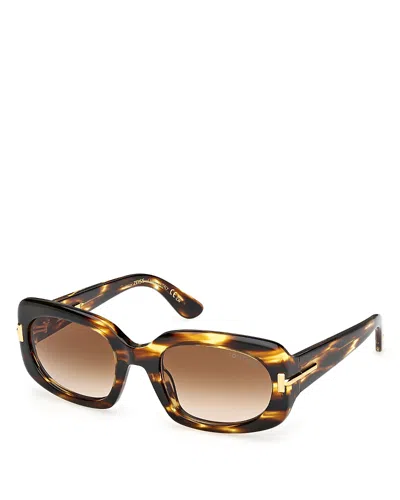 TOM FORD ICON COLLECTION RECTANGLE SUNGLASSES, 54MM