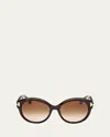 Tom Ford Icon Collection Round Sunglasses In Brown