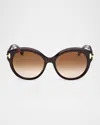 Tom Ford Icon Collection Round Sunglasses In Brown