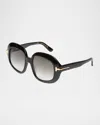 Tom Ford Icon Collection Sunglasses In Sblk/smkg