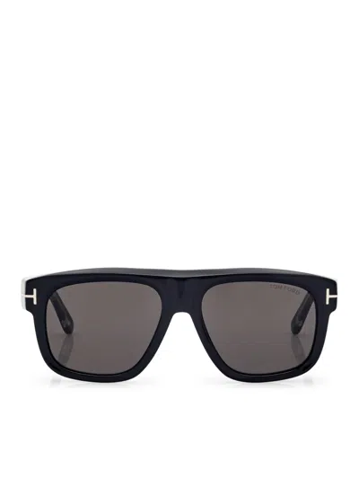 Tom Ford Icon Geometric Sunglasses In Black
