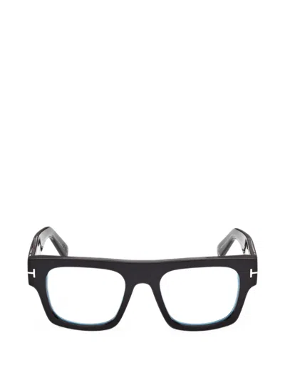 Tom Ford Icon Square-frame Glasses In Black