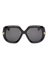 Tom Ford Icon Acetate Geometric Sunglasses In Black