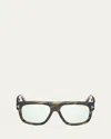 Tom Ford Icon T-monogram Aviator Sunglasses In Dhav/grn