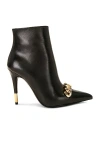 Tom Ford Black Iconic Chain 105 Leather Ankle Boots In Black
