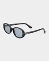Tom Ford Eyewear Iggy Oval Frame Sunglasses In Multi