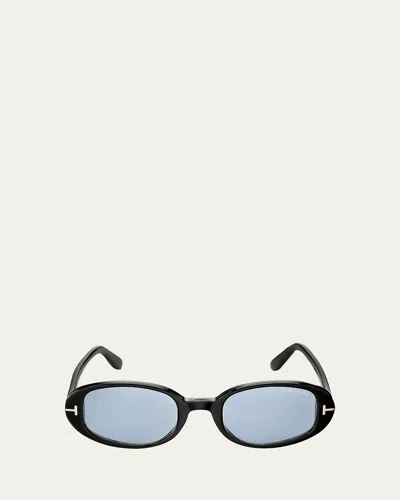 Tom Ford Iggy 49mm Oval Sunglasses In Pink